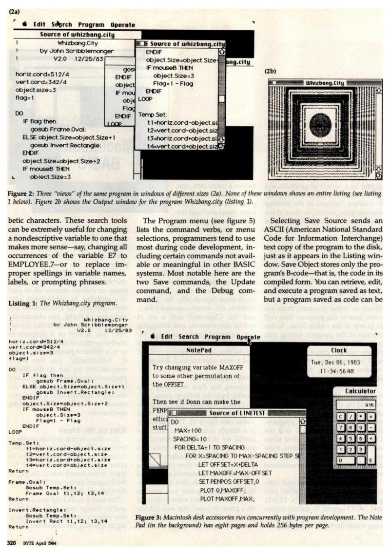Macintosh BASIC BYTE magazine 04 1984 — page 3