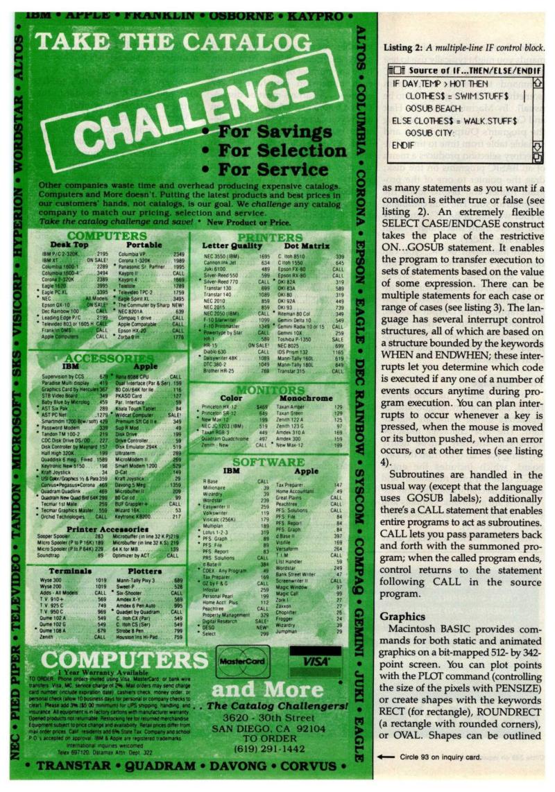 Macintosh BASIC BYTE magazine 04 1984 — page 7