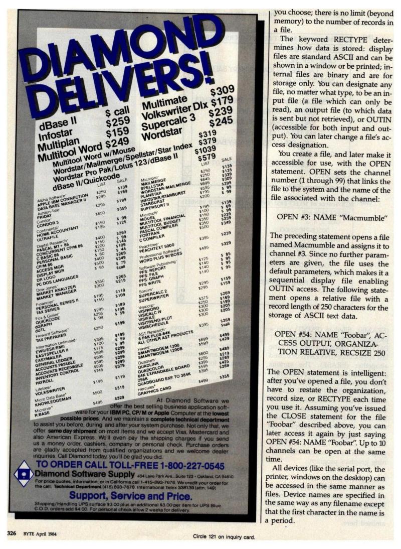 Macintosh BASIC BYTE magazine 04 1984 — page 9