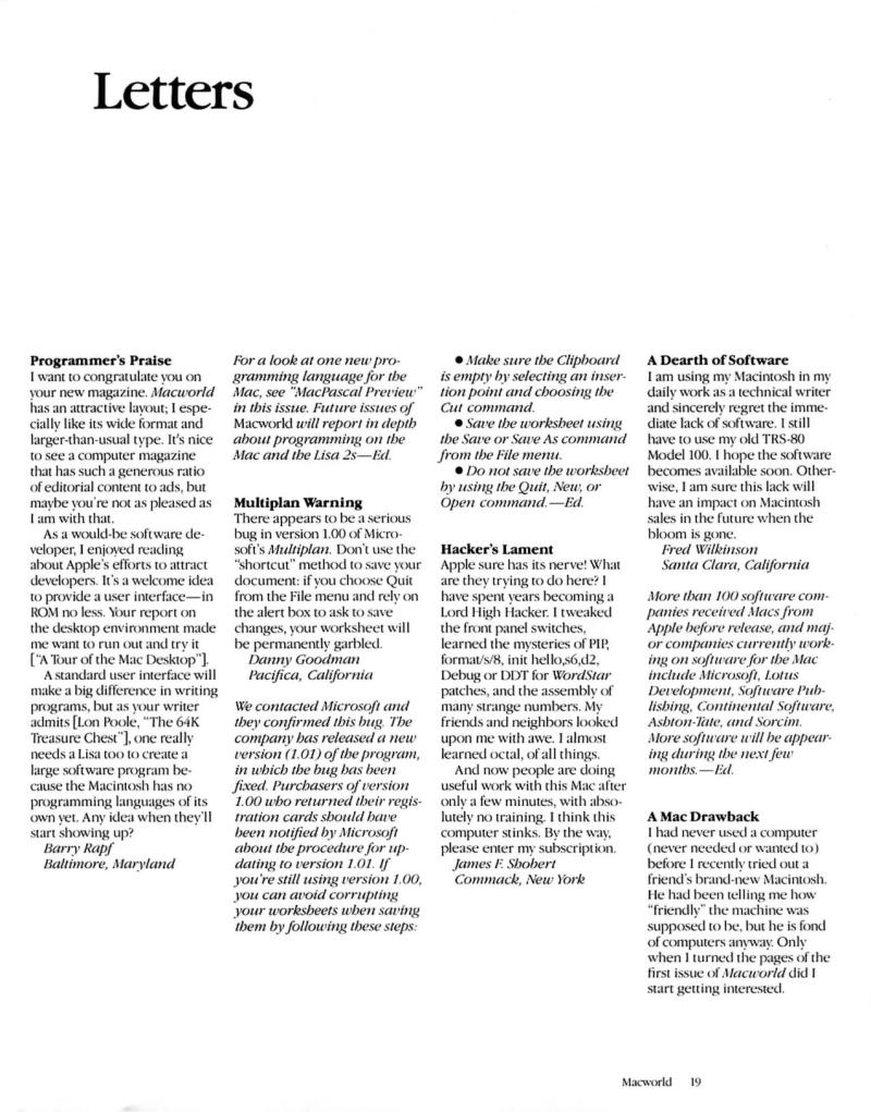 MacWorld 8405 May June 1984 — page 23