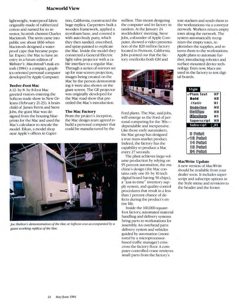 MacWorld 8405 May June 1984 — page 28