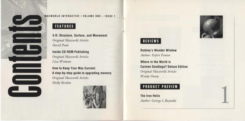 Macworld Issue 1 CD Fall 1992 Booklet OCR — page 2