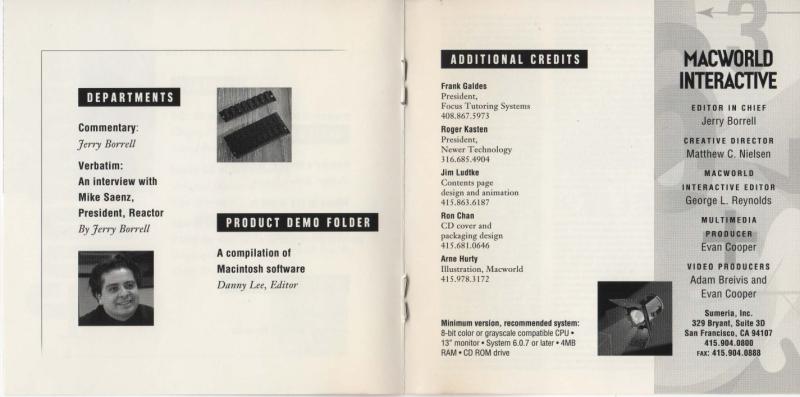 Macworld Issue 1 CD Fall 1992 Booklet OCR — page 3