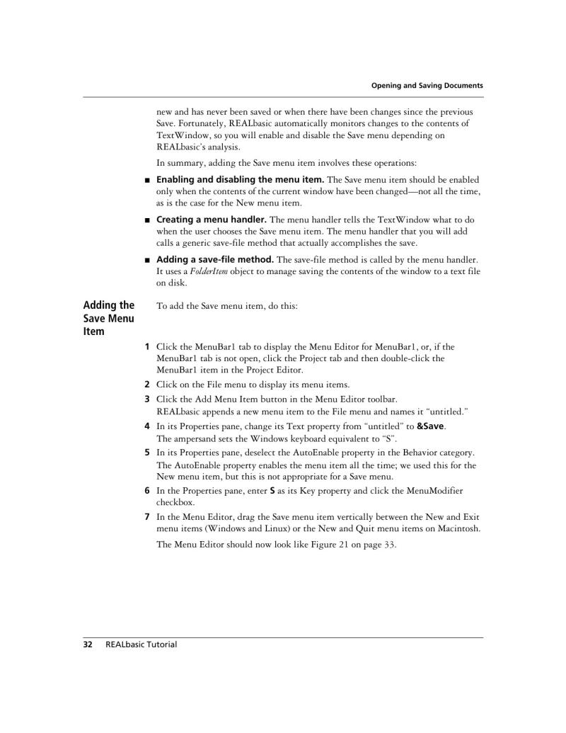 REALbasic Tutorial — page 34