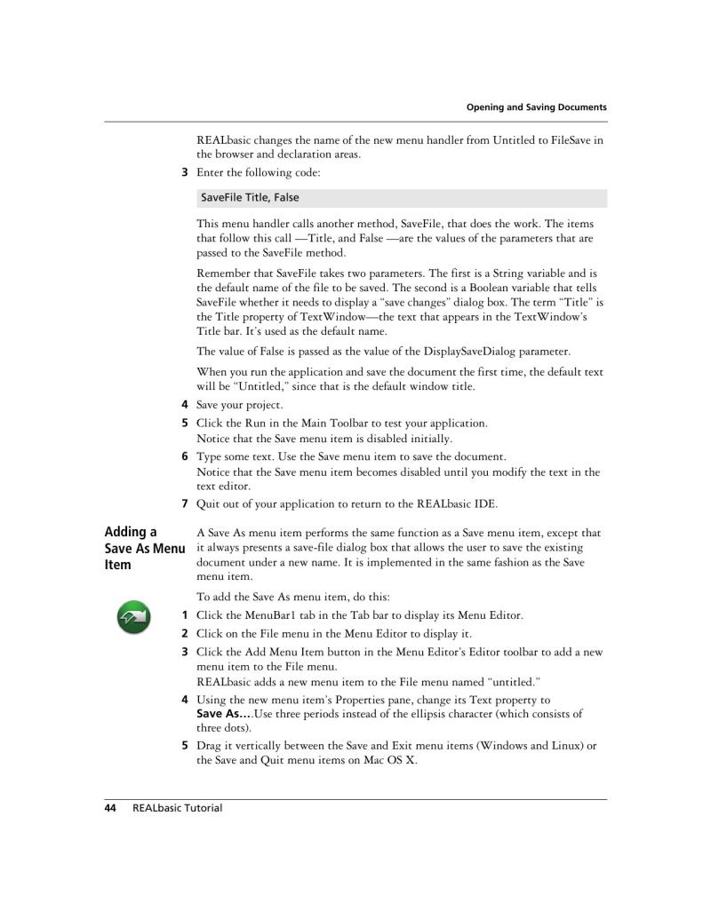 REALbasic Tutorial — page 46