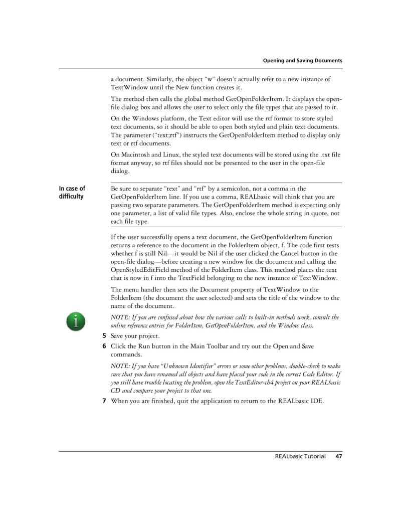 REALbasic Tutorial — page 49